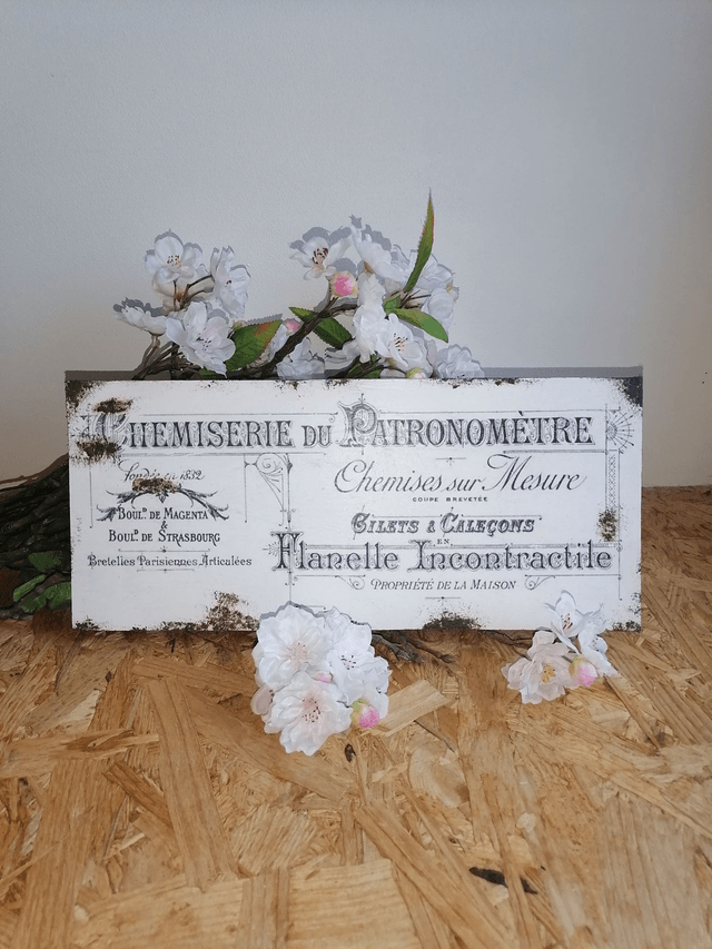 Plaque chemiserie