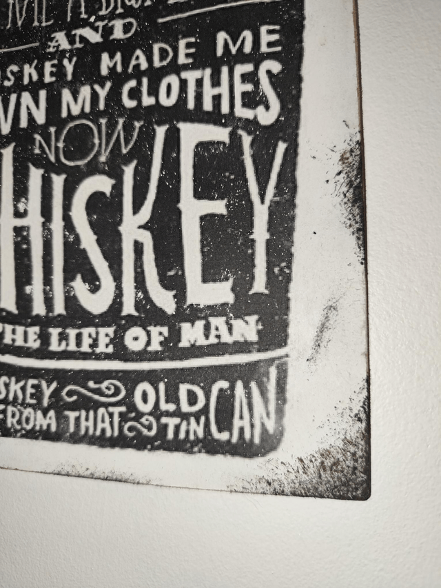 Plaque whiskey