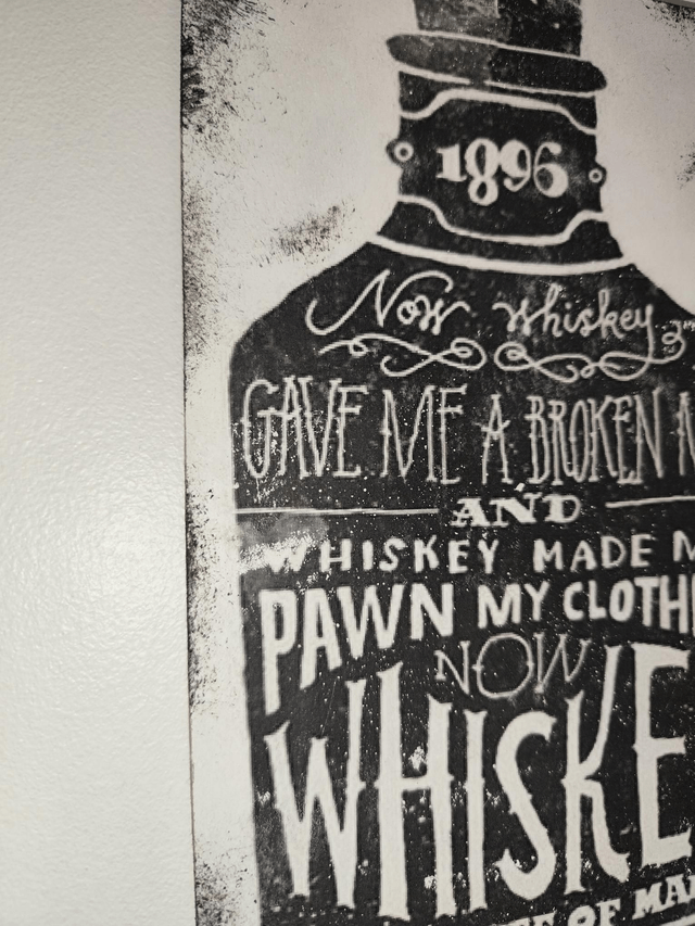 Plaque whiskey